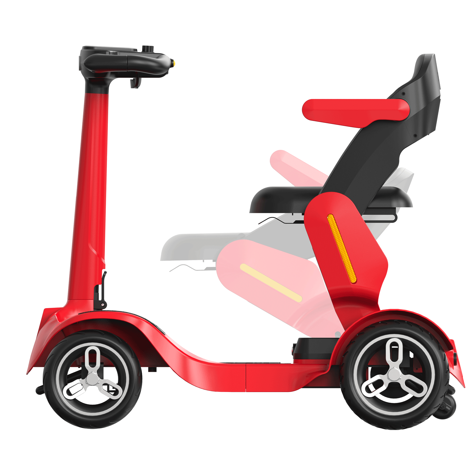 JunLing SPD2 4-Wheeled Mobility Scooters, 34 Miles Range, 756Wh Lithium Battery, 265lbs PayLoad
